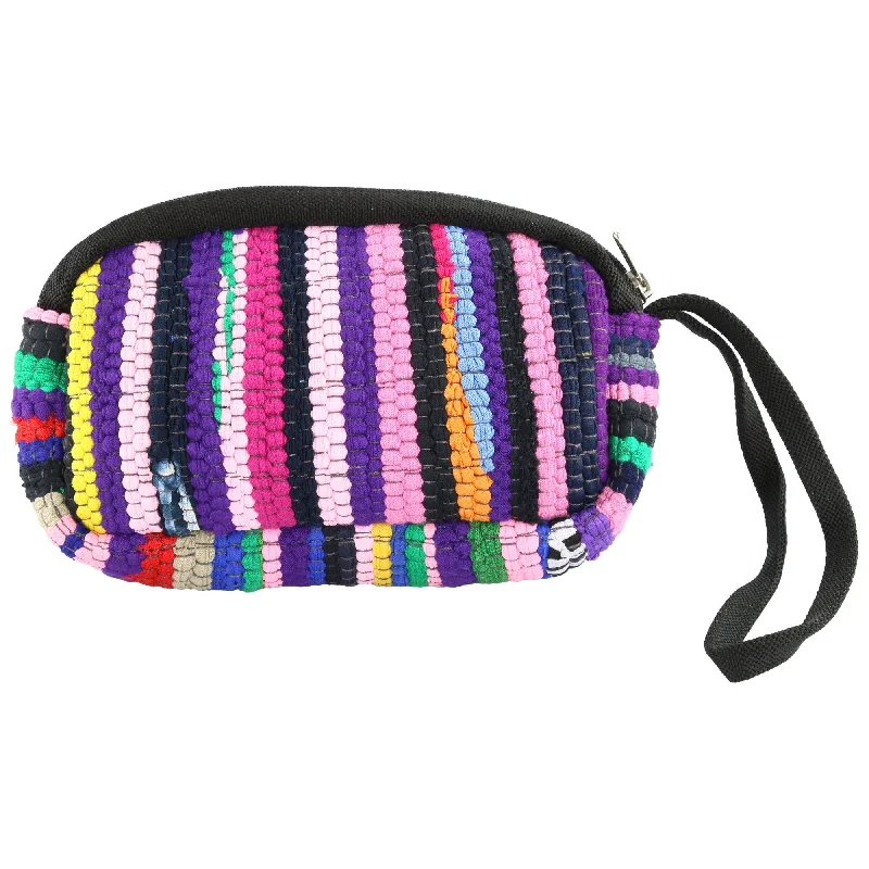 Insulated travel cooler bag for keeping food and drinks freshColor Burst Recycled Wristlet