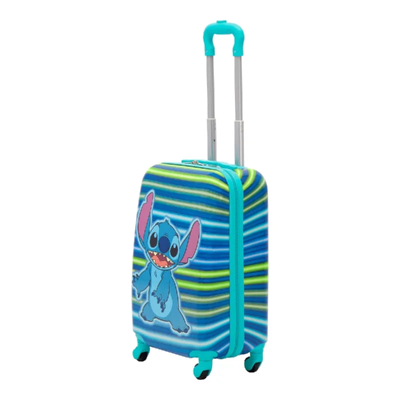 Waterproof Travel Duffel Bag Covers in Black for Protecting Your LuggageDisney Ful Stitch Neon Stripe Kids 21" Luggage