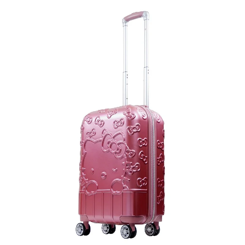 Adjustable Luggage Straps in Pink with Reflective Stripes for Night TravelHello Kitty Portrait & Bows 22.5" Carry-on Luggage Spinner Suitcase