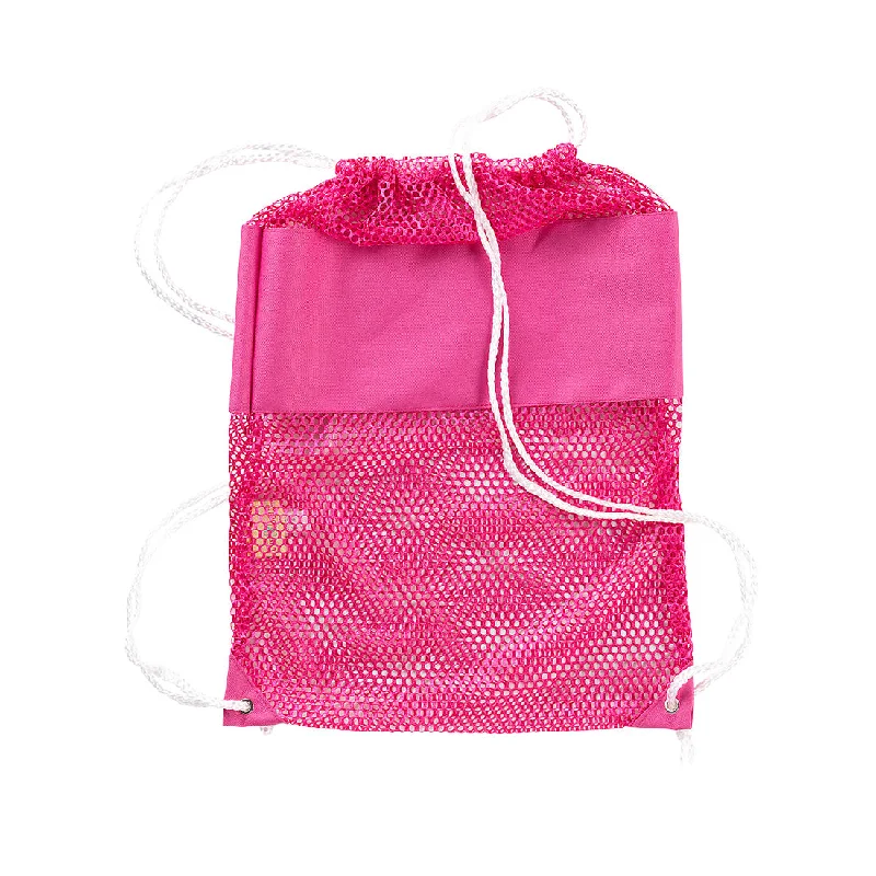 Hardshell travel suitcase with a TSA-approved lock for air travelHot Pink Mesh Backpack