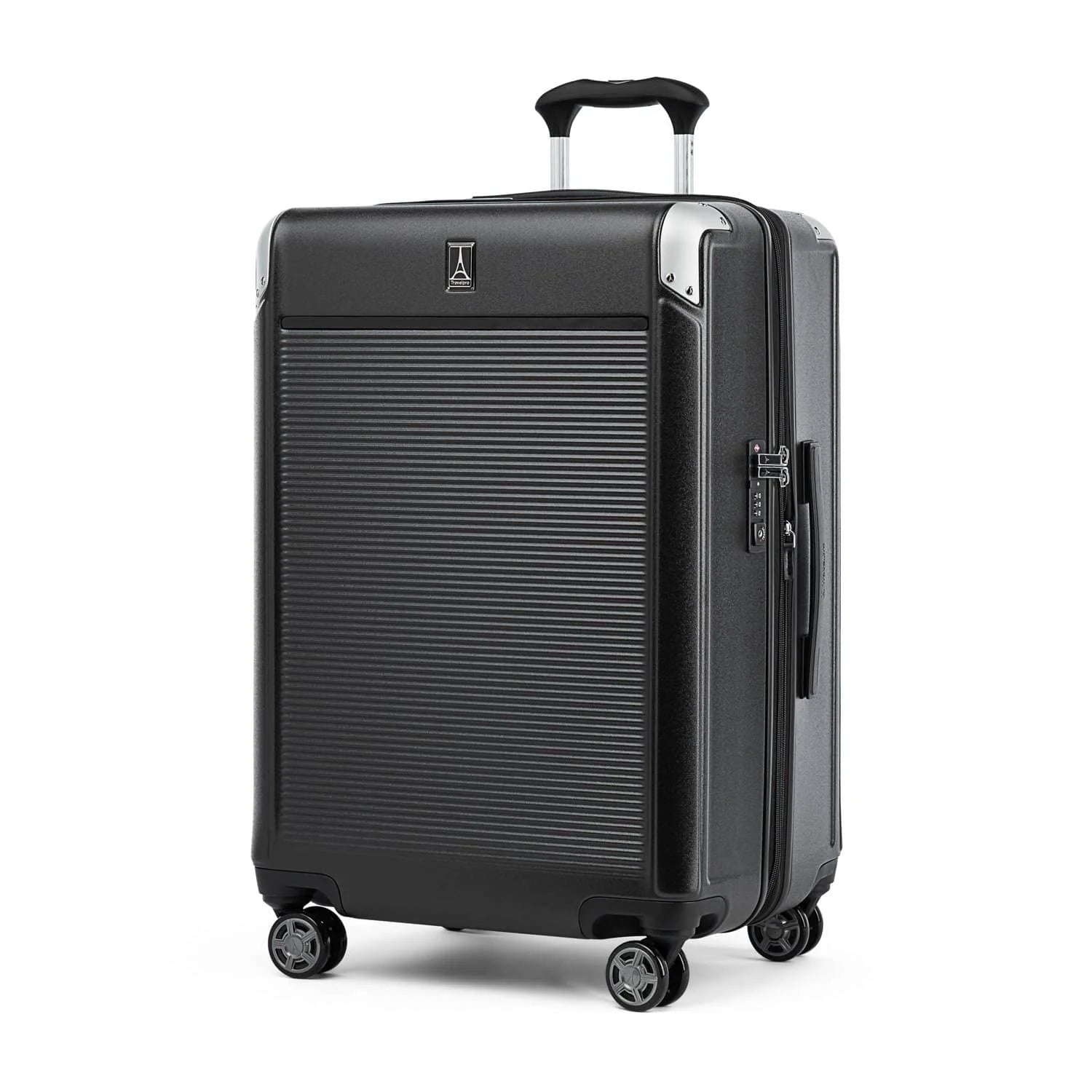 Compression Packing Cubes in Black and White for Saving Luggage SpacePlatinum® Elite Medium Check-In Hardside Spinner