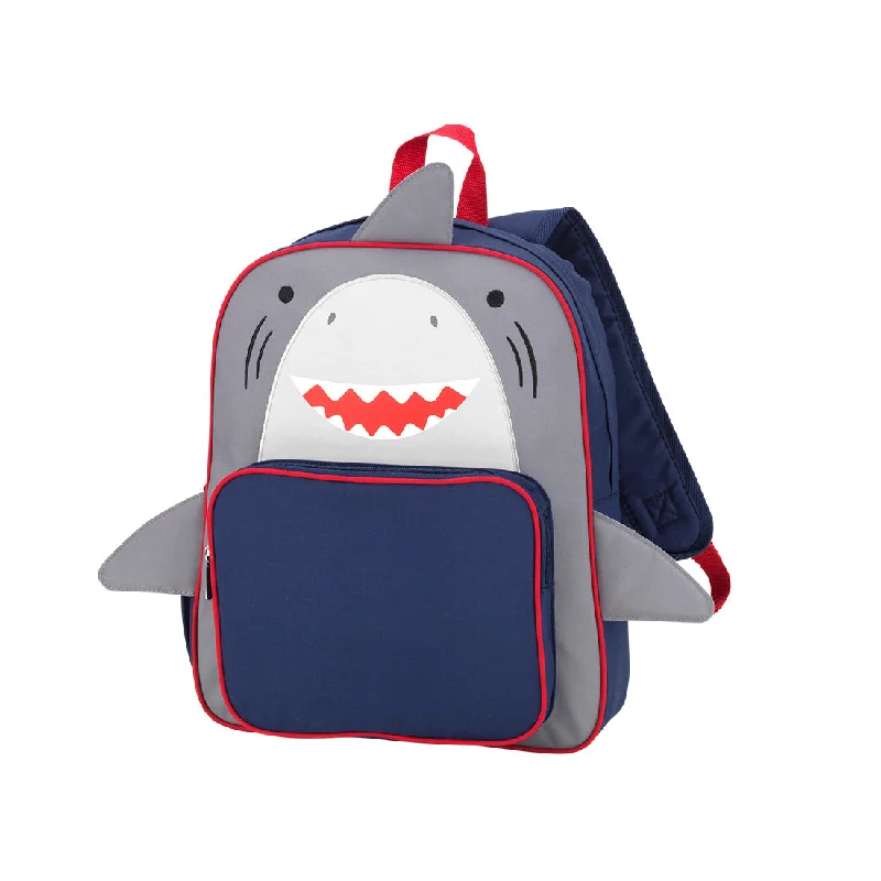 Water-resistant canvas travel shoulder bag for beach vacationsShark Preschool Backpack