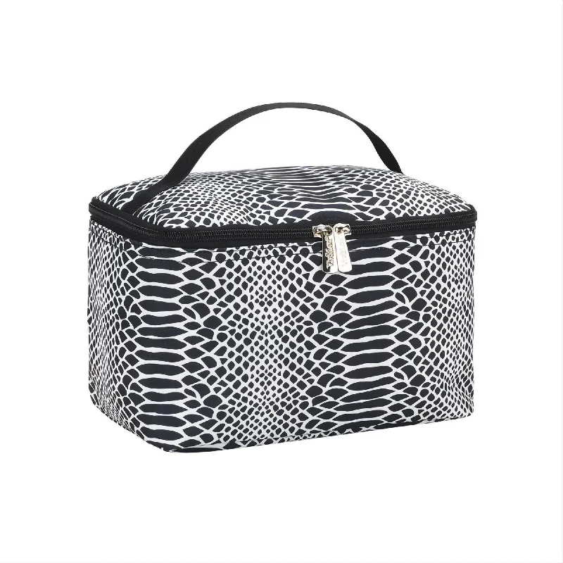 Insulated travel cooler bag for keeping food and drinks freshSnakeskin Cosmetic Bag