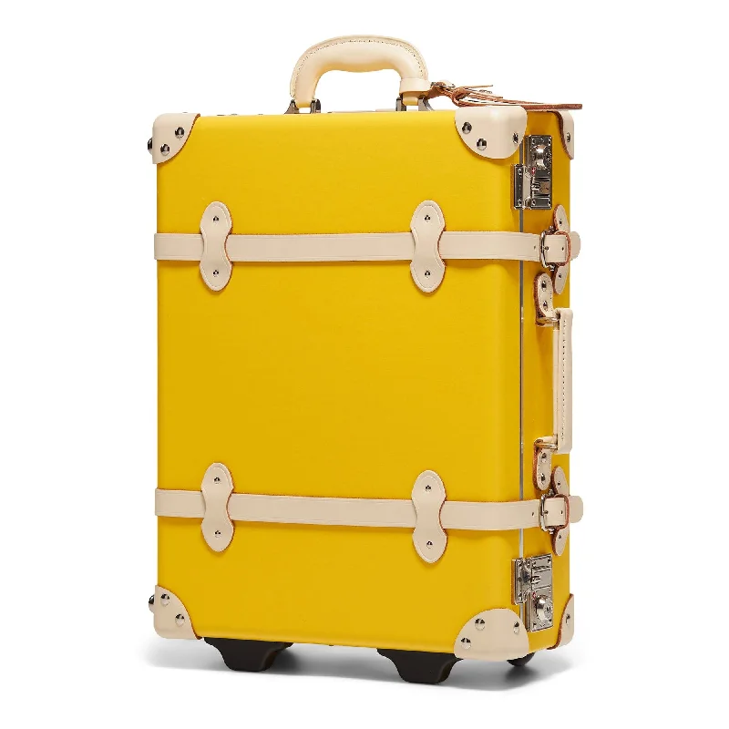 Travel Bag ID Card Holders in Clear Vinyl with LanyardsThe Correspondent - Canary Yellow Carryon