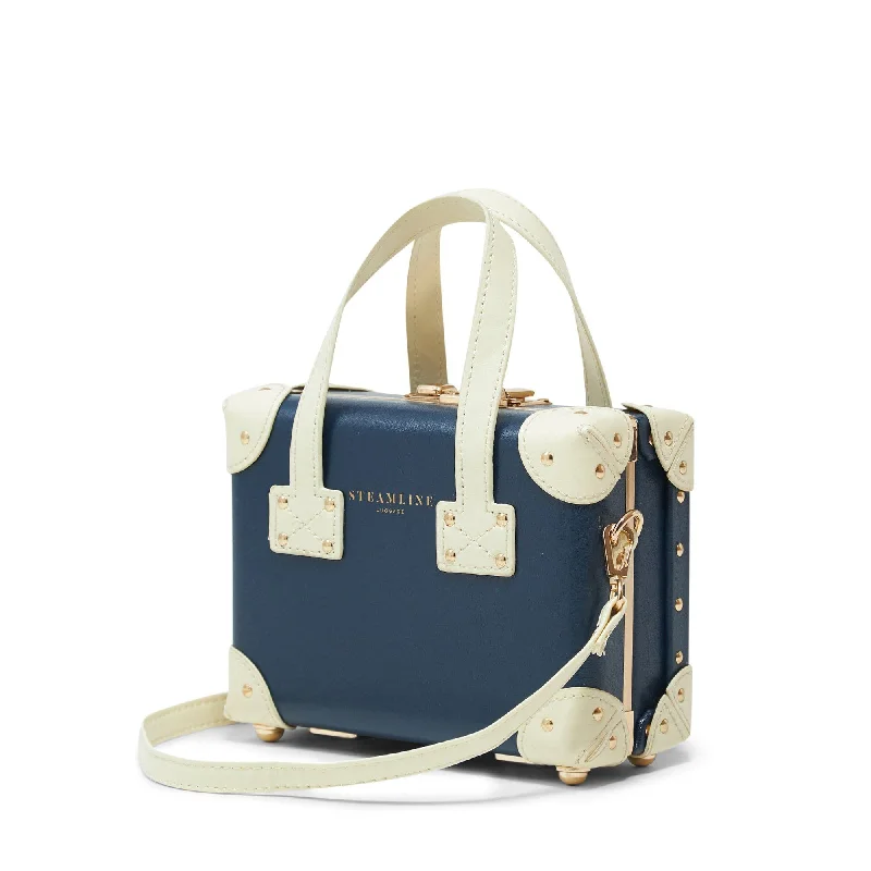 Detachable Travel Bag Shoulder Straps in Beige with Cushioned PadsThe Entrepreneur - Navy Mini