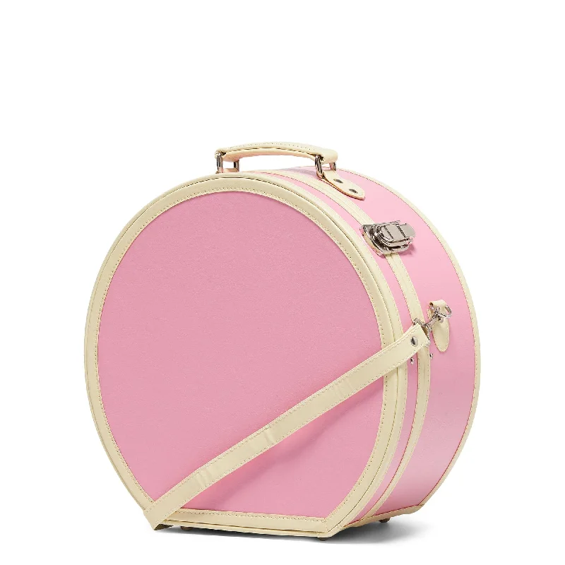 Travel Shoe Bags in Polyester with Ventilation Holes in KhakiThe Entrepreneur - Pink Hatbox Large