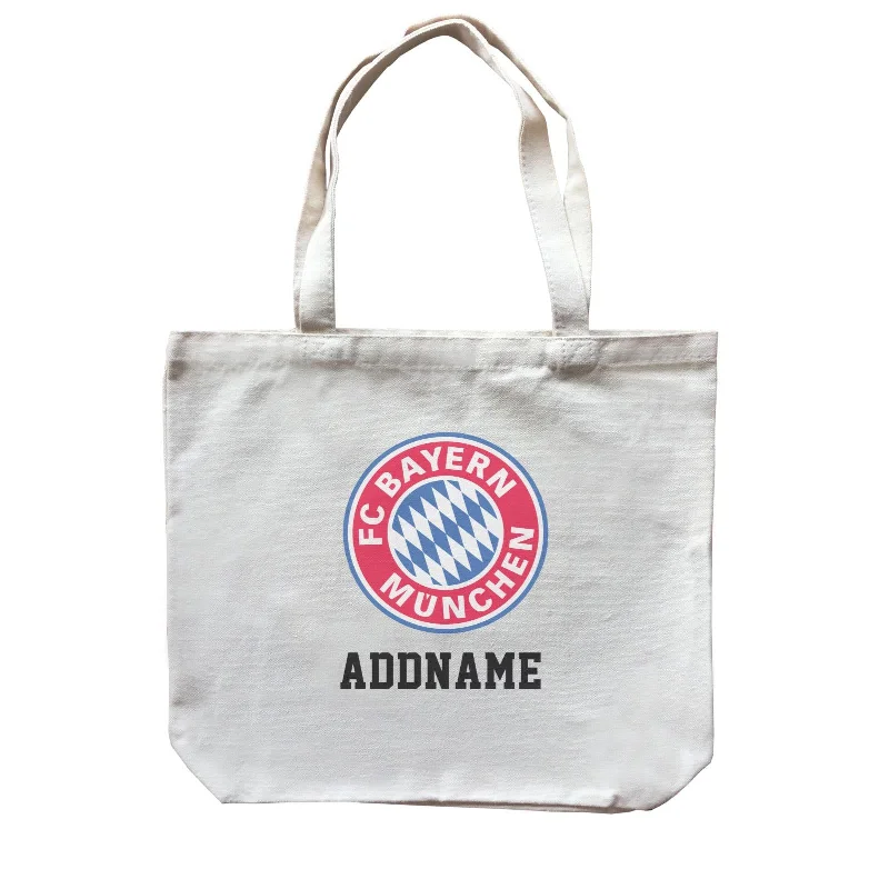 Waterproof Canvas Messenger Bag for Commuting in All WeatherFC Bayern Football Logo Addname Canvas Bag