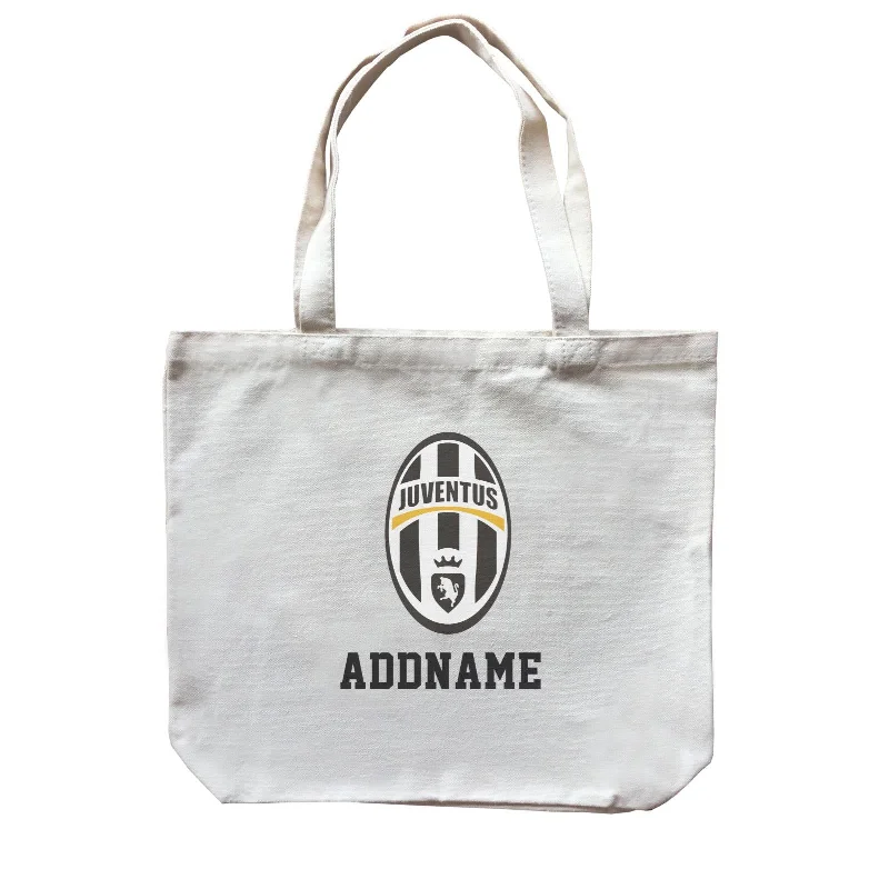 Plus - Size Canvas Tote Bag for Carrying Large ItemsJuventus Football Logo Addname Canvas Bag