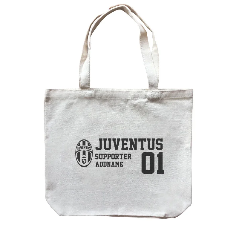 Minimalist Canvas Laptop Bag with Padded Interior for ProtectionJuventus Football Supporter Accessories Addname Canvas Bag