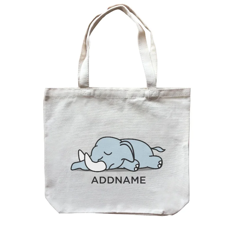 Heavy - Duty Canvas Tool Bag with Multiple Compartments for DIY EnthusiastsLazy Elephant Addname Canvas Bag