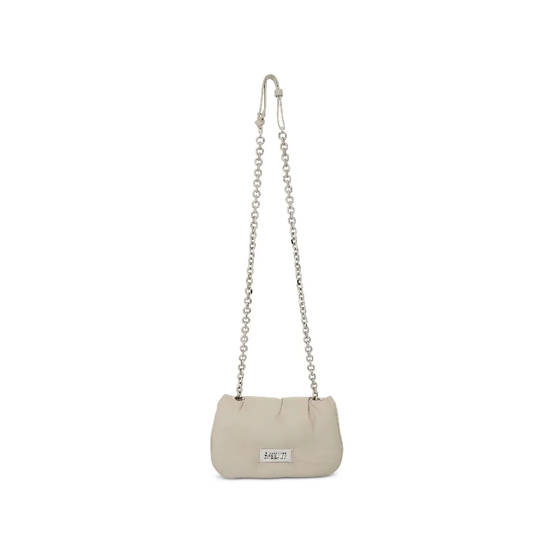 Women's Genuine Leather Bucket Bag in Chestnut Brown with Gold - Tone Hardware for a Sophisticated LookLeather Shoulder Bag in Grey