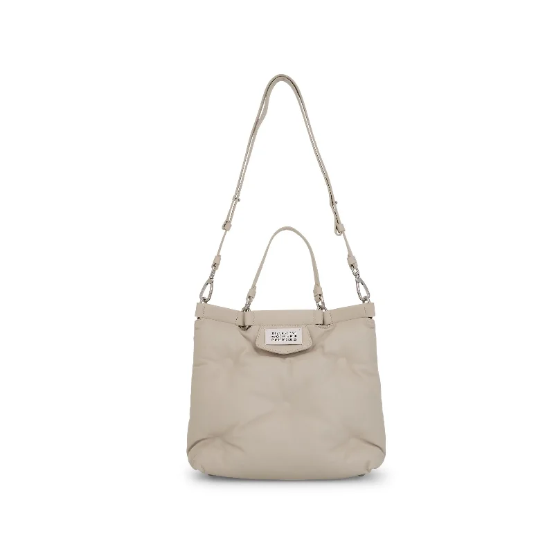 Faux Fur - Lined Bucket Bag in White for a Cozy Winter AccessorySmall Glam Slam Shopping Bag in Grey