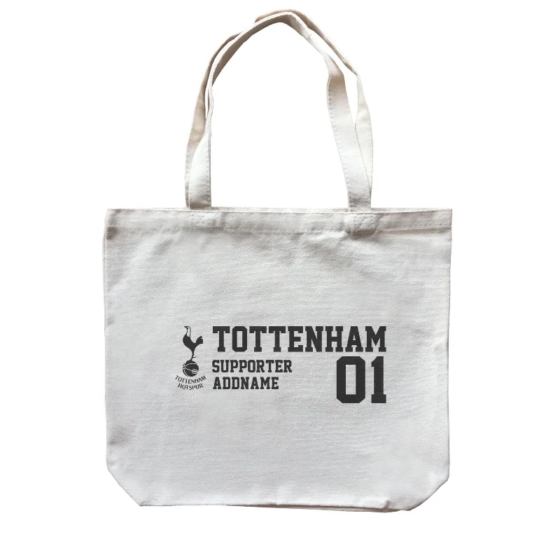 Canvas Drawstring Backpack for Gym and Workout GearTottenham Hotspur Football Supporter Accessories Addname Canvas Bag