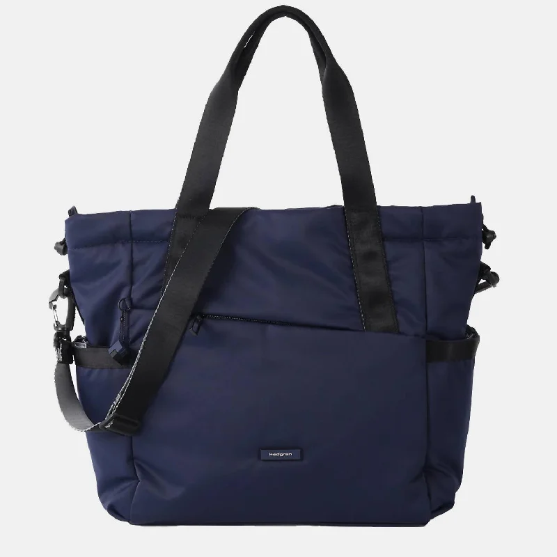 Women's Tote Bag with Inner Compartments in Gray for Organizing Everyday EssentialsGalactic Shoulder Bag/tote In Navy Cosmos