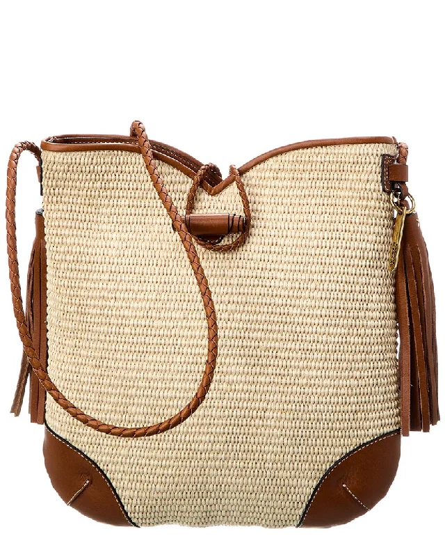 Linen Tote Bag in Natural Beige with Braided Details for a Rustic Summer EnsembleIsabel Marant Tyag Straw & Leather Tote