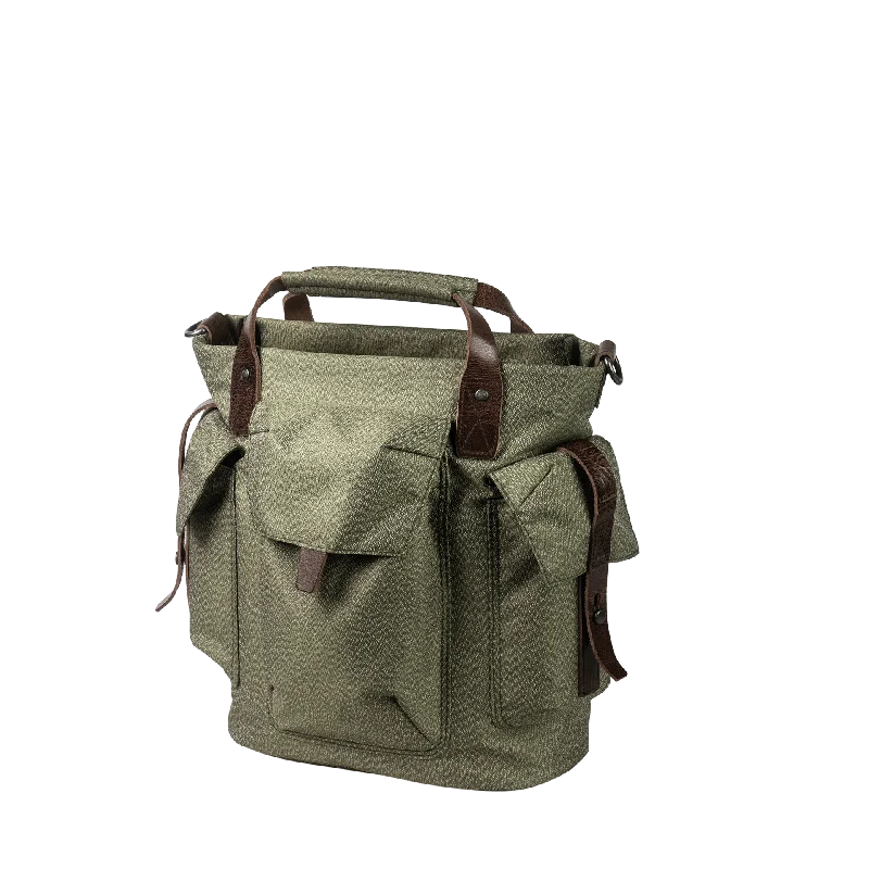 Tote Bag with Adjustable Shoulder Strap in Olive Green for Comfortable CarryingSalt & Pepper Canvas Tote Bag 11L