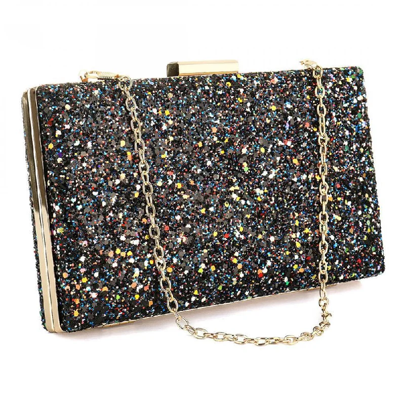 Women's Small Beaded Clutch in Silver for New Year's Eve PartyCE - 2021 ECENING BAG FOR WOMEN EV020