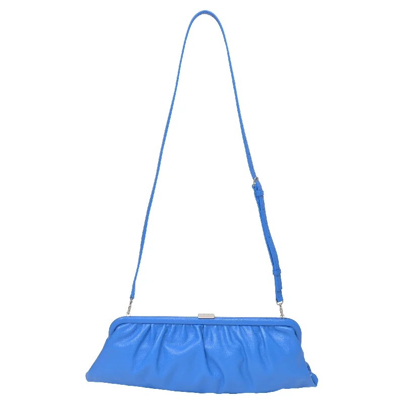 Women's Waterproof Nylon Shoulder Bag in Green for HikingBalenciaga Cloud Clutch in Blue Leather