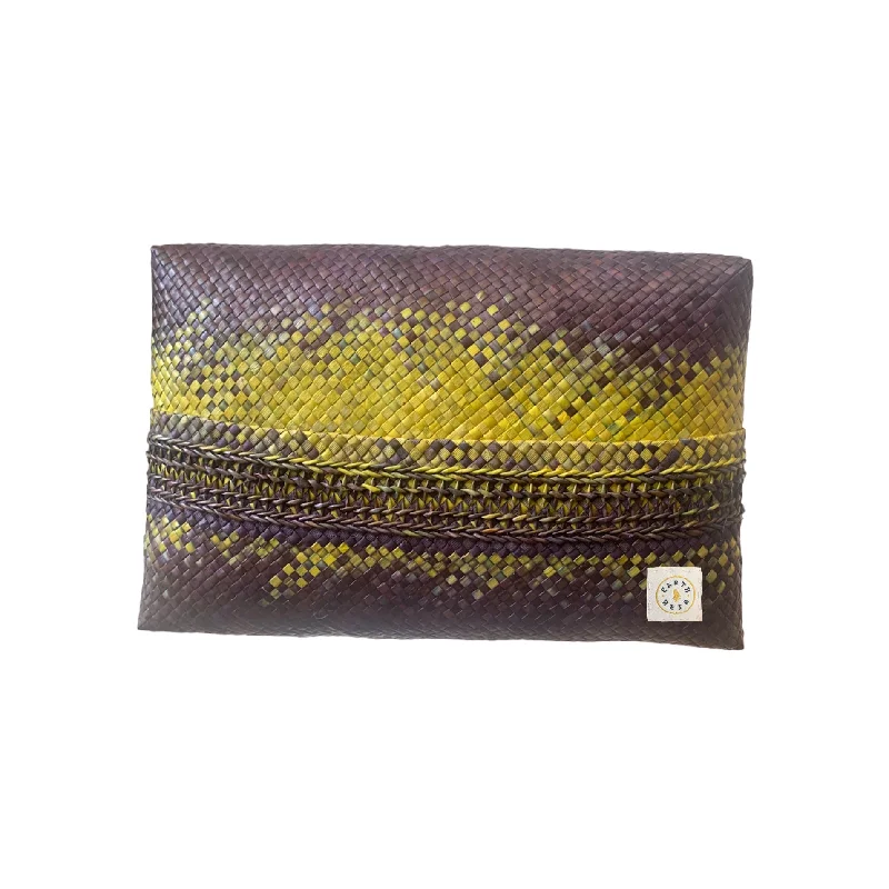 Bejeweled Clutch in Purple for Opera PerformancesMah Meri Bujam Lipo Pouch Wide - XL (Bumblebee)