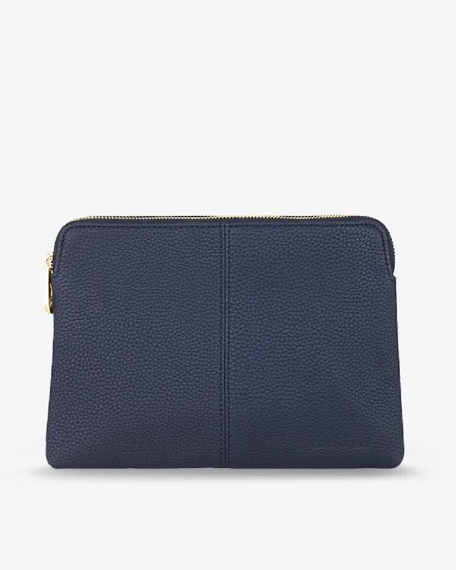 Women's Glittery Clutch in Blue for Disco - Themed EventsDouble Bowery - French Navy