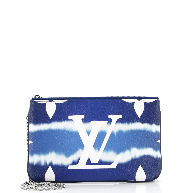 Geometric - Patterned PVC Evening Bag in Multicolor for Trendy Nights OutDouble Zip Pochette Limited Edition Escale Monogram Giant