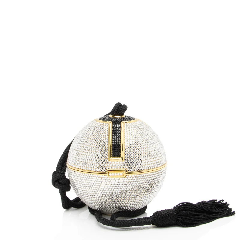 Large Sequin Clutch in Gold for Red - Carpet EventsJudith Leiber Crystal Disco Ball Tassel Minaudière