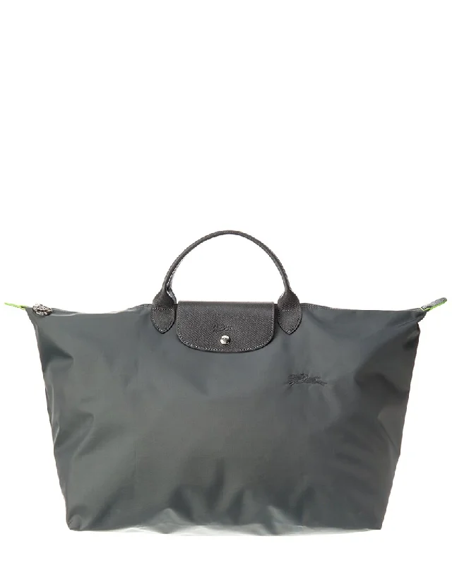 Insulated travel cooler bag for keeping food and drinks freshLongchamp Le Pliage Green Small Canvas & Leather Travel Bag