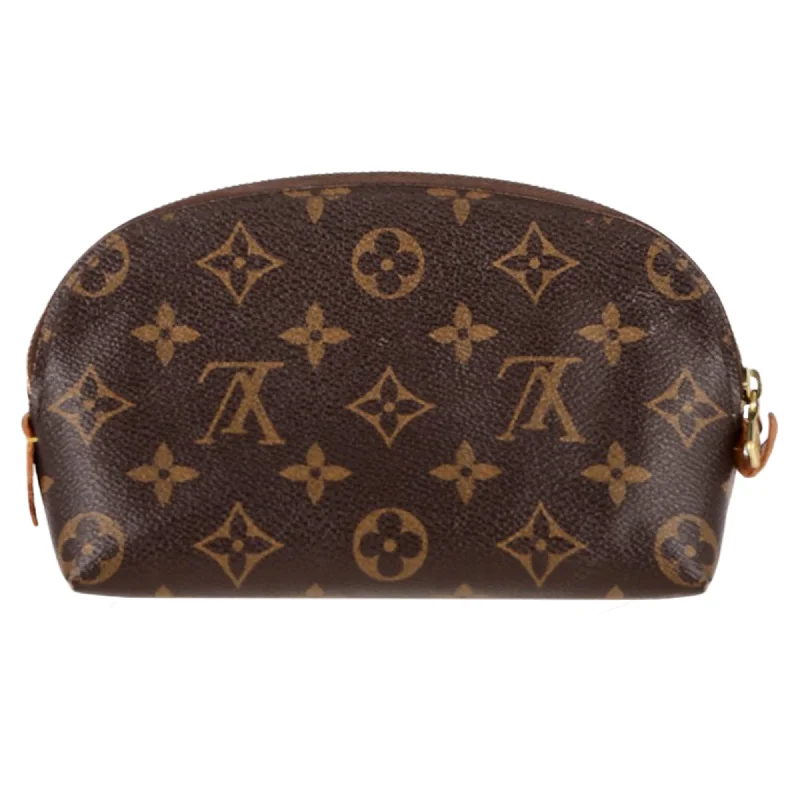 Large Sequin Clutch in Gold for Red - Carpet EventsLouis Vuitton Cosmetic Monogram Pouch PM in Brown Canvas