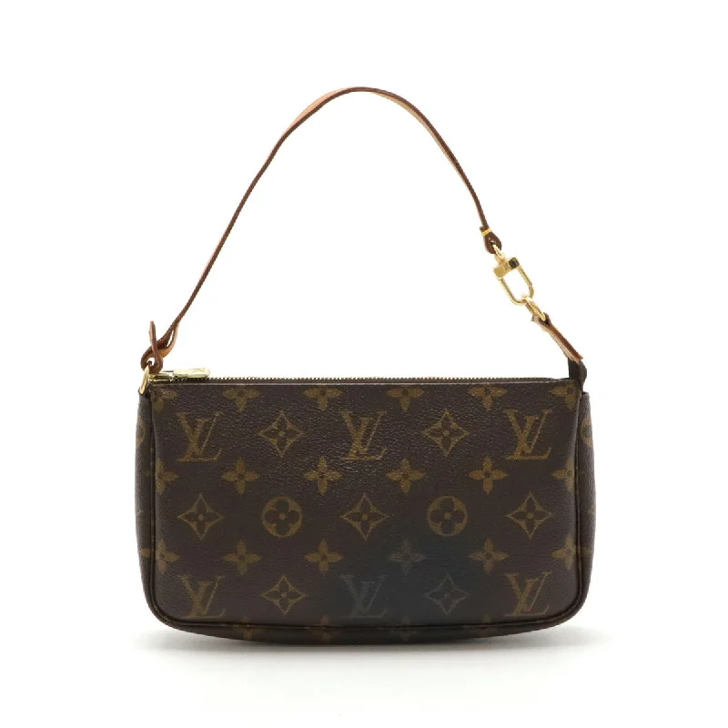 Women's Glittery Clutch in Blue for Disco - Themed EventsLouis Vuitton Monogram Pochette Accessoire Clutch