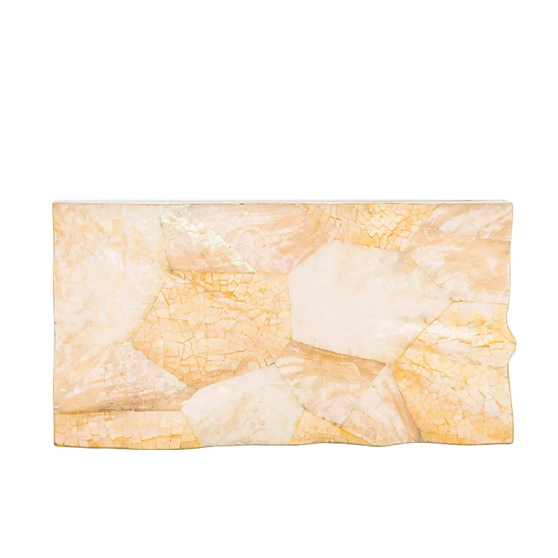 Geometric - Patterned PVC Evening Bag in Multicolor for Trendy Nights OutLumiere Clutch - Bride clutch in gold