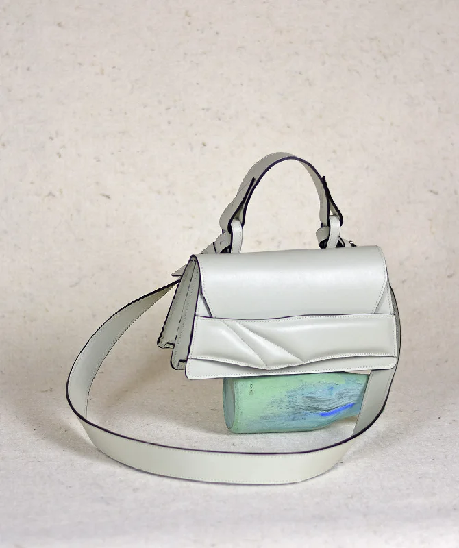 Women's Shoulder Bag with Adjustable Strap in Pink for ComfortMini Balance Bag - Milky Pistachio Green - Personalization