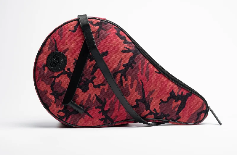 Black Canvas Laptop Messenger Bag for Professional UsePadel Case Red Camouflage