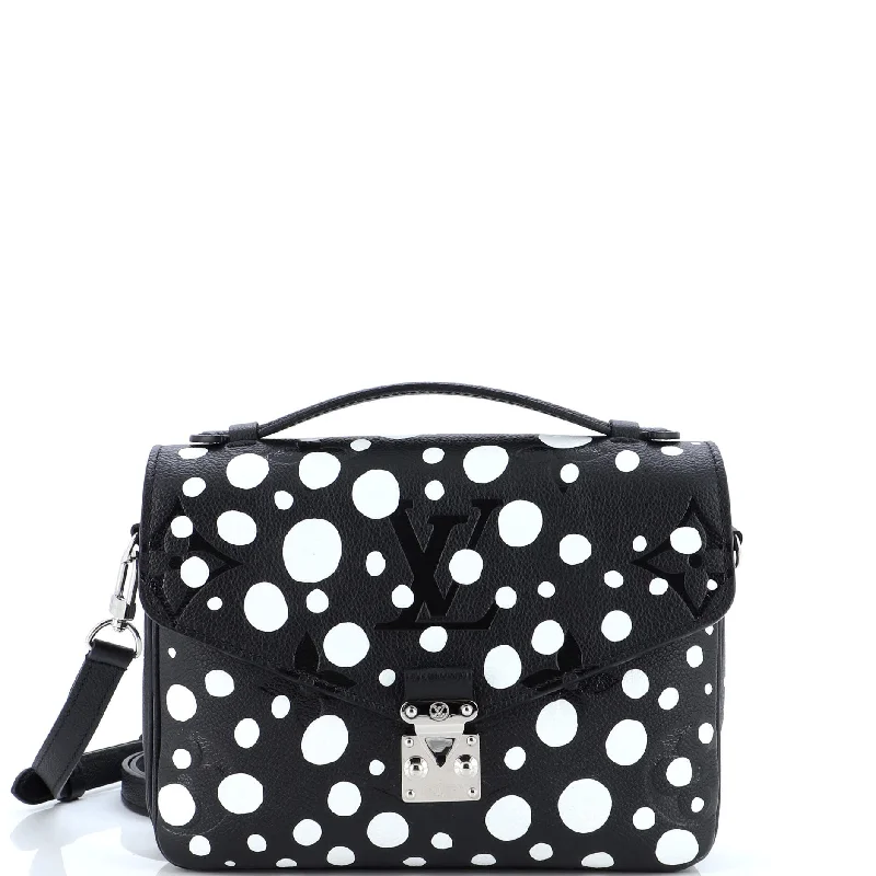 Waterproof Nylon Crossbody Bag in Navy Blue for Outdoor Hiking TripsPochette Metis Yayoi Kusama Infinity Dots Monogram Empreinte Giant