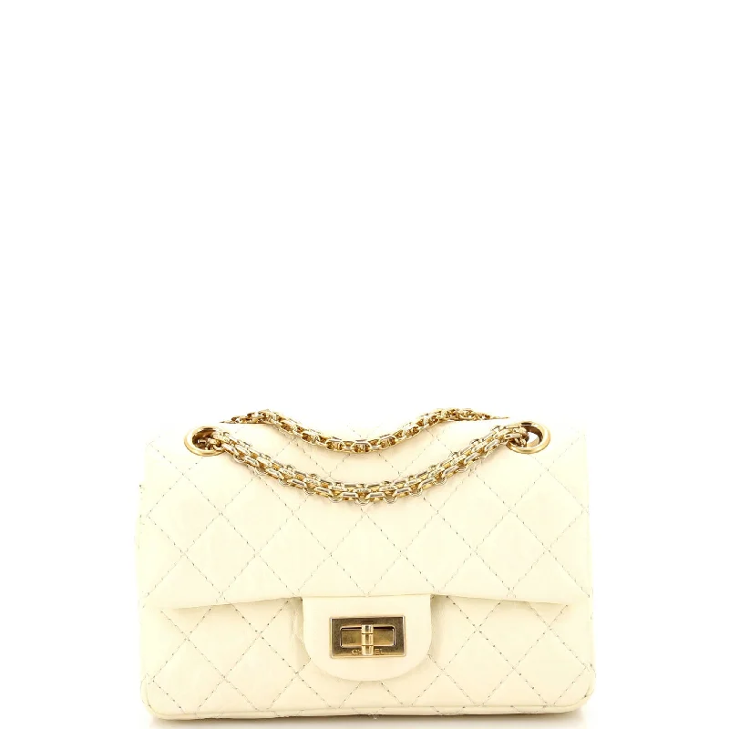 Straw Crossbody Bag in Natural Color for Beach Vacations and Summer DaysReissue 2.55 Flap Bag Quilted Aged Calfskin 224