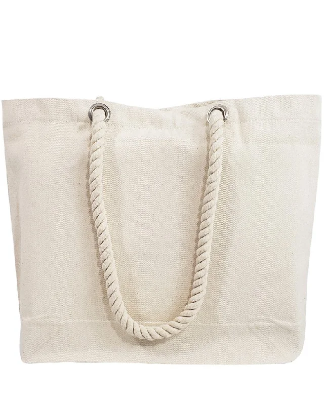 Canvas Bag with Leather Trim for a Stylish and Durable LookRope Handle Canvas Bags - RP200