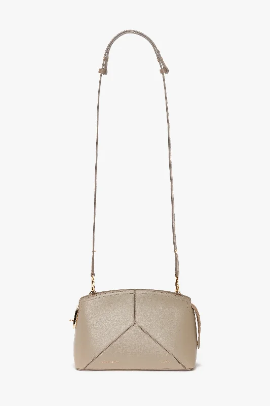 Suede Crossbody Bag in Olive Green for Fall Fashion StatementsVictoria Crossbody Bag In Taupe Leather