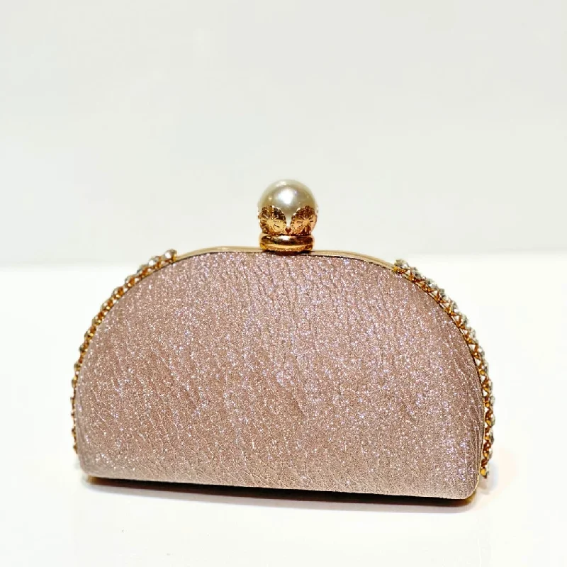 Pearl - Embellished Clutch in Cream for Bridal ShowersSparkle Shimmer Clutch