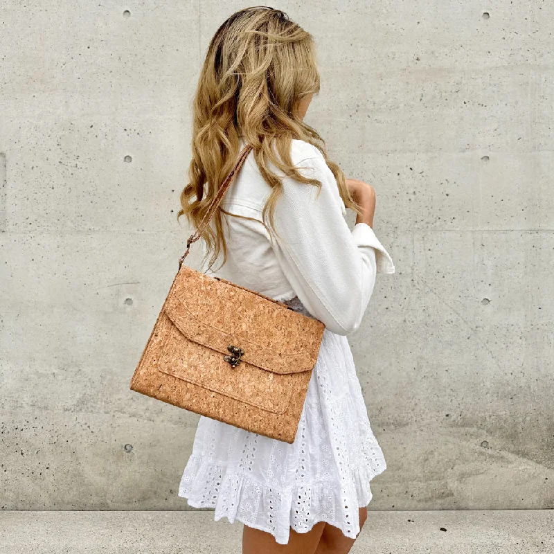 Large Sequin Clutch in Gold for Red - Carpet EventsTori Cork Handbag in Classic