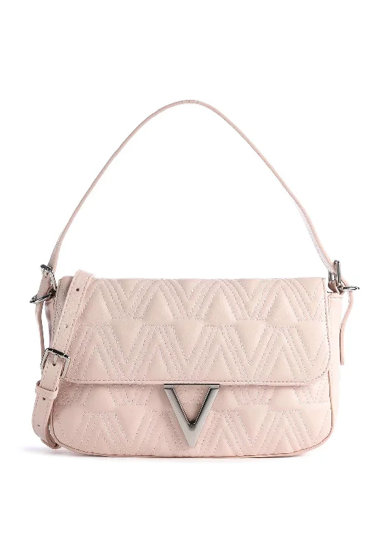 Quilted Shoulder Bag in Cream for a Classic and Elegant LookValentino Paladin Shoulder Bag, Light Pink