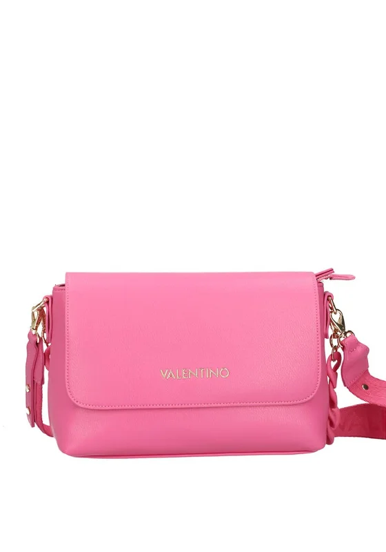 Women's Shoulder Bag with Faux Fur Strap in White for Winter StyleValentino Handbags Whisky Medium Shoulder Bag, Fuchsia