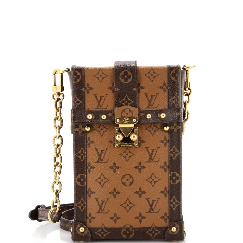 Women's Crossbody Bag with Chain Strap in Gold for a Glamorous TouchVertical Trunk Pochette Reverse Monogram Canvas