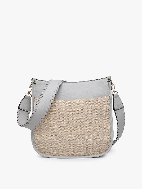 Chloe Vegan Straw Crossbody