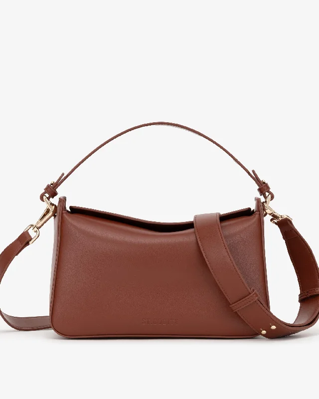 Plus - size Women's Crossbody Bag in Burgundy for Ample StorageSlouch Bag in Cognac